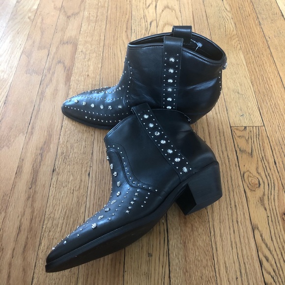 Sam Edelman Brian Embellished Ankle Boots 7.5 - Picture 9 of 9